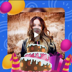 Screenshot 1 Feliz cumpleaños video con fot android