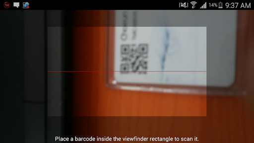 Android application QR and Barcode screenshort