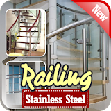 Stainless steel railing design icon