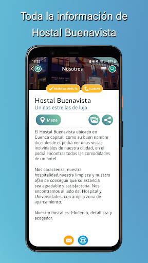 Android application Hostal Buenavista screenshort