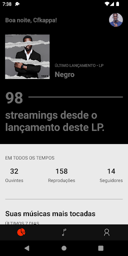 Android application ToquePlay Artistas screenshort