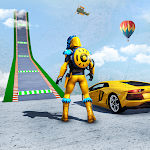 Cover Image of Baixar Jogo de super-heróis: jogo de acrobacias de carros 1.0.25 APK