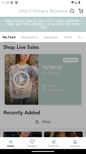 Allie S Designs Boutique Screenshot 1 - AppWisp.com