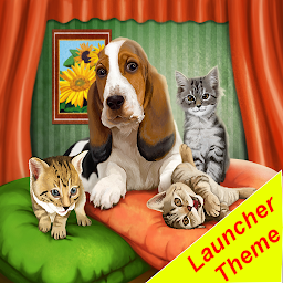 Imagem do ícone Tema Gatos cão GO Launcher EX