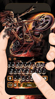 screenshot of Hell Rider Keyboard Theme