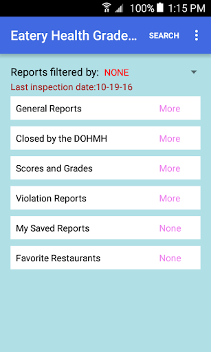 Eatery Health Grades NYC Screen 2
