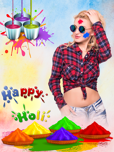 Android application Happy Holi Video Maker screenshort