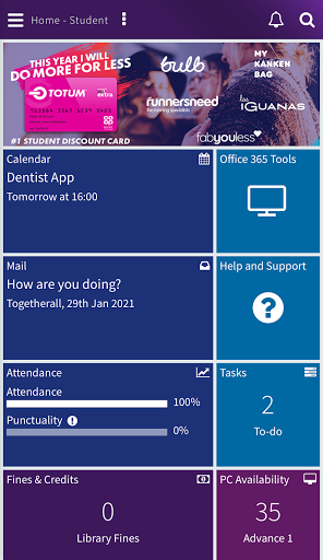 Android application MyDudleyCollege screenshort