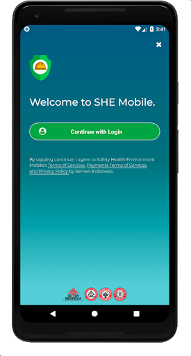 Android application SHE Mobile screenshort