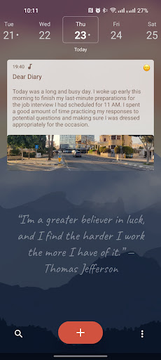 Android application MemoDay: Your Life Journal screenshort