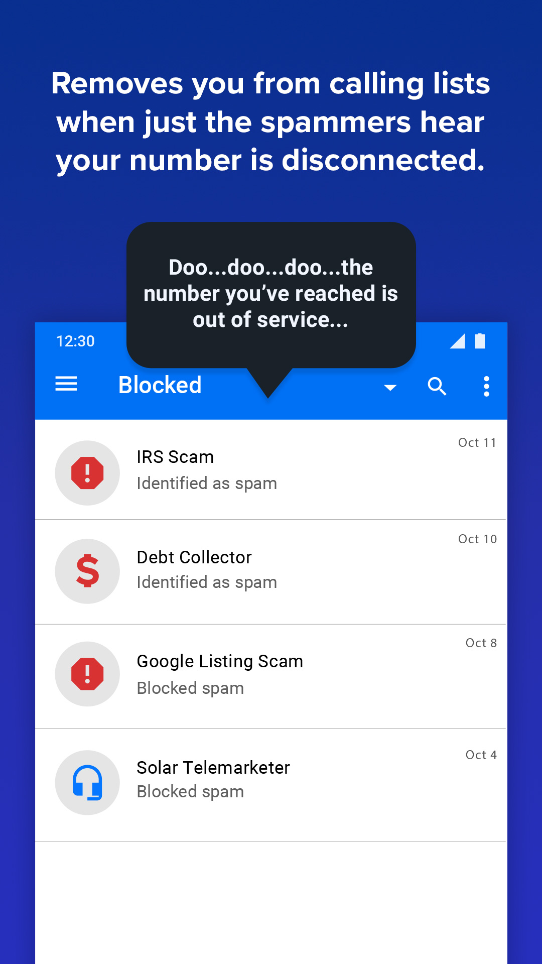 Android application YouMail Voicemail Call Blocker screenshort