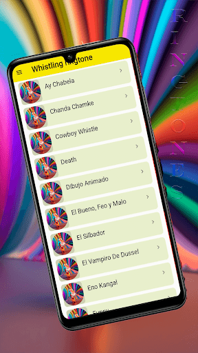 Android application Whistle ringtones - Sounds screenshort