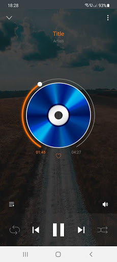 Android application Music Player CLAXNET screenshort
