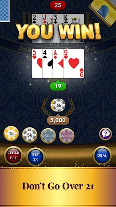 Blackjack Card Game - Screenshot 2