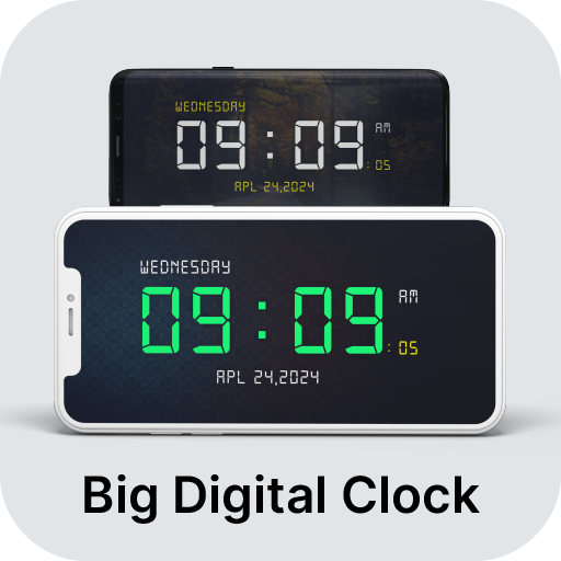 Big Digital Clock Display Latest Icon