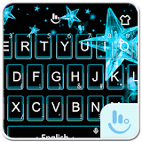 Ice Blue Star Keyboard Theme icon