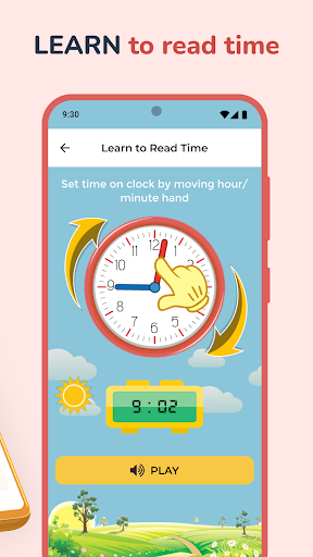 Screenshot of Kids Clock Learning