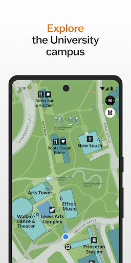 Android application Princeton Campus Map screenshort