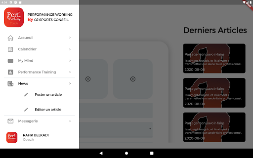 Performance Working Coach