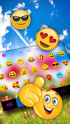 Sunny Flowers Keyboard Backgro Screen 3