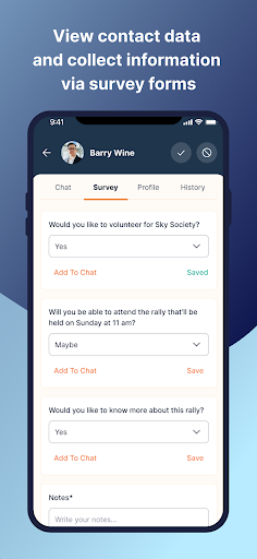Screenshot of CallHub