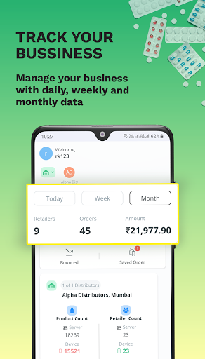 Android application Retailio Salesman Partner screenshort