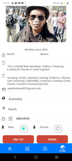 Android application TravelPartner screenshort