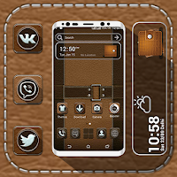 Leather Launcher Theme