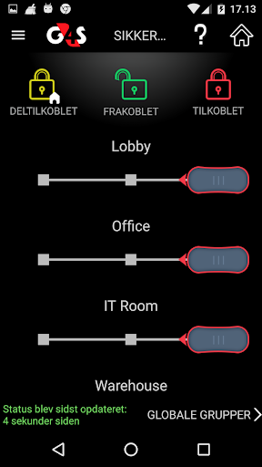 Android application G4S Alarm screenshort