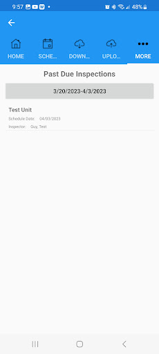 Express Inspections 2.0 Screen 2