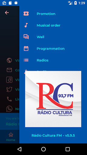 Rádio Cultura FM93,7 Paranavaí Screen 3