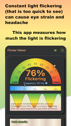 LED Light Flicker Meter Screen 2