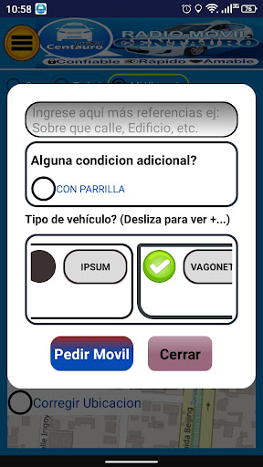 TAXINET CENTAURO Screen 3