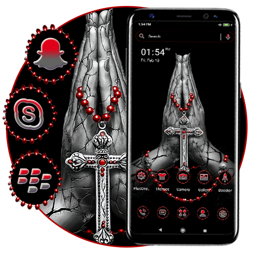 Jesus Cross Launcher Theme Logo