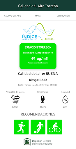 Android application Aire Torreón screenshort