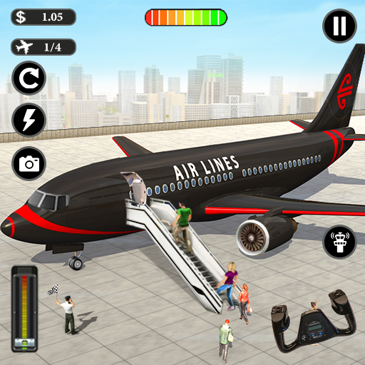 Flight Simulator Plane Game 3D  Icon