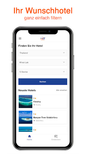 Android application HIT Touristik Reisen screenshort
