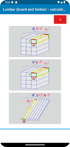 Android application Lumber (board and timber) screenshort