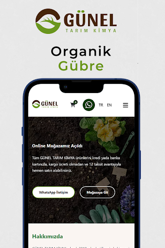 Android application Günel Tarım Kimya screenshort