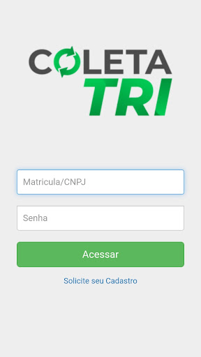 Android application Coleta Tri screenshort