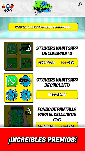 Botonera Cuadradito Circulito Screen 2