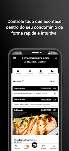 Android application SíndicoApp screenshort