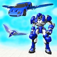 Flying Robot Transform Attack Robot Shooting Games