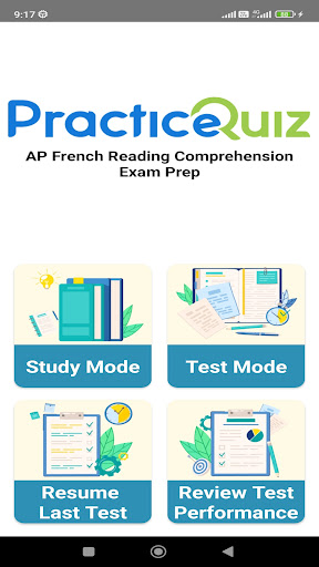 Android application AP French Reading Exam Prep screenshort