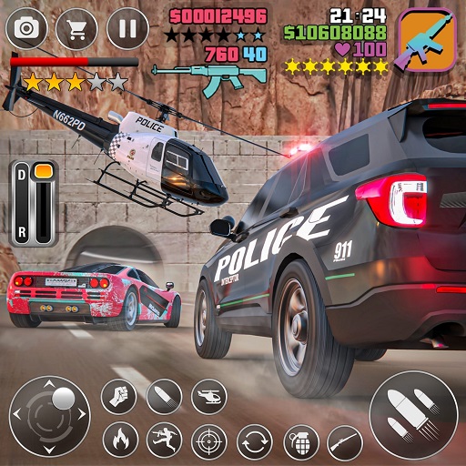 NYPD Police Car Chase Cop Sim logo