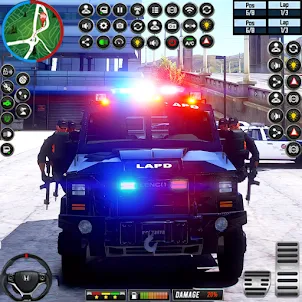 เกมไล่ล่ารถตำรวจเมือง 3 มิติ
