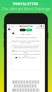 Pentaletter - Word Puzzle