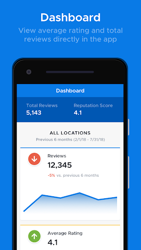 Android application ReviewTrackers screenshort