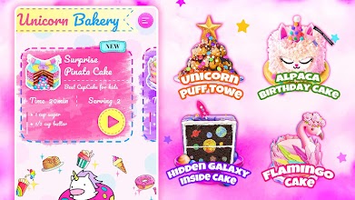 Unicorn Chef: Baking! Cooking Games for Girls screenshot thumbnail