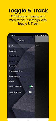 Flip Up: Coin Toss Decider Screen 2